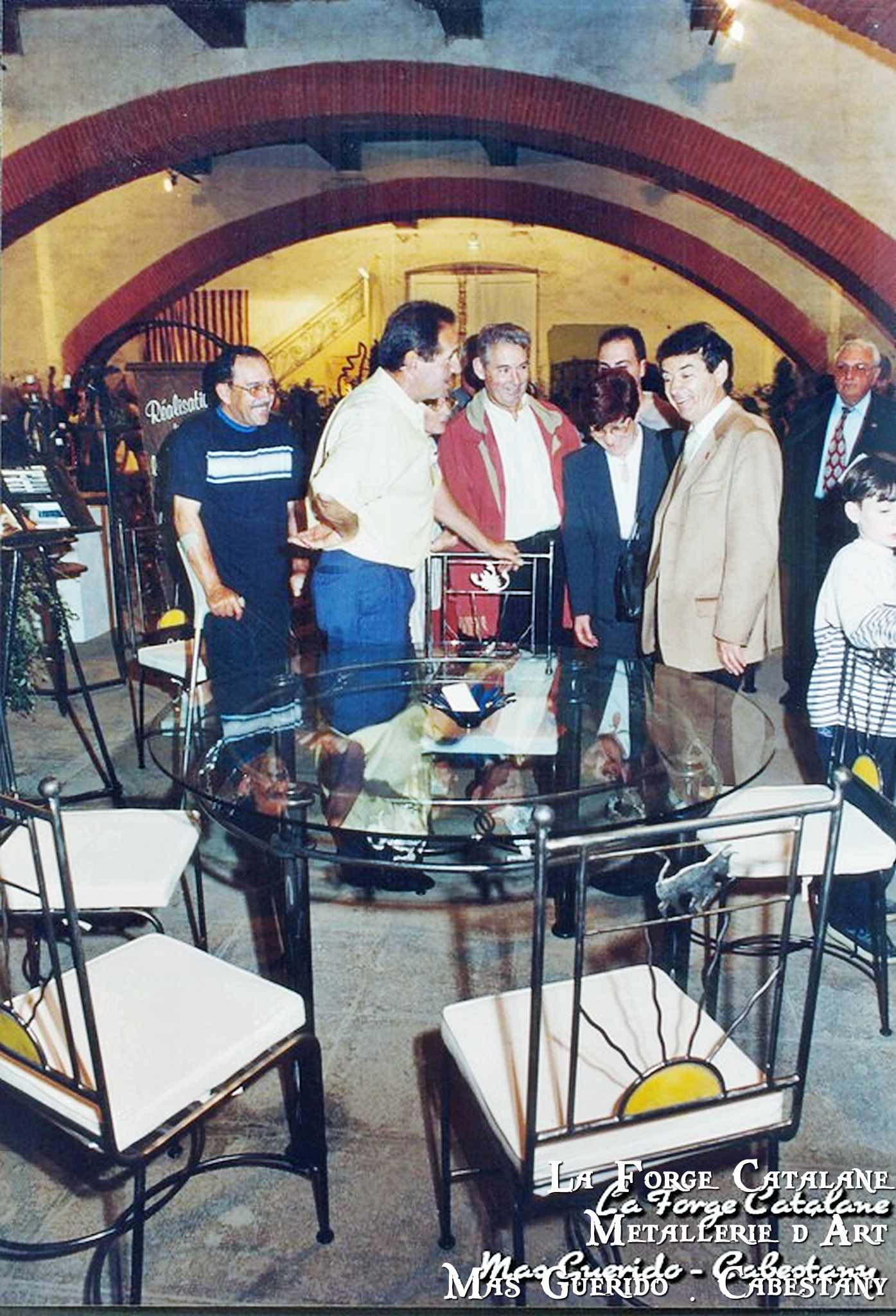 Visite maire perpignan alduy stand expo forge catalane.jpg